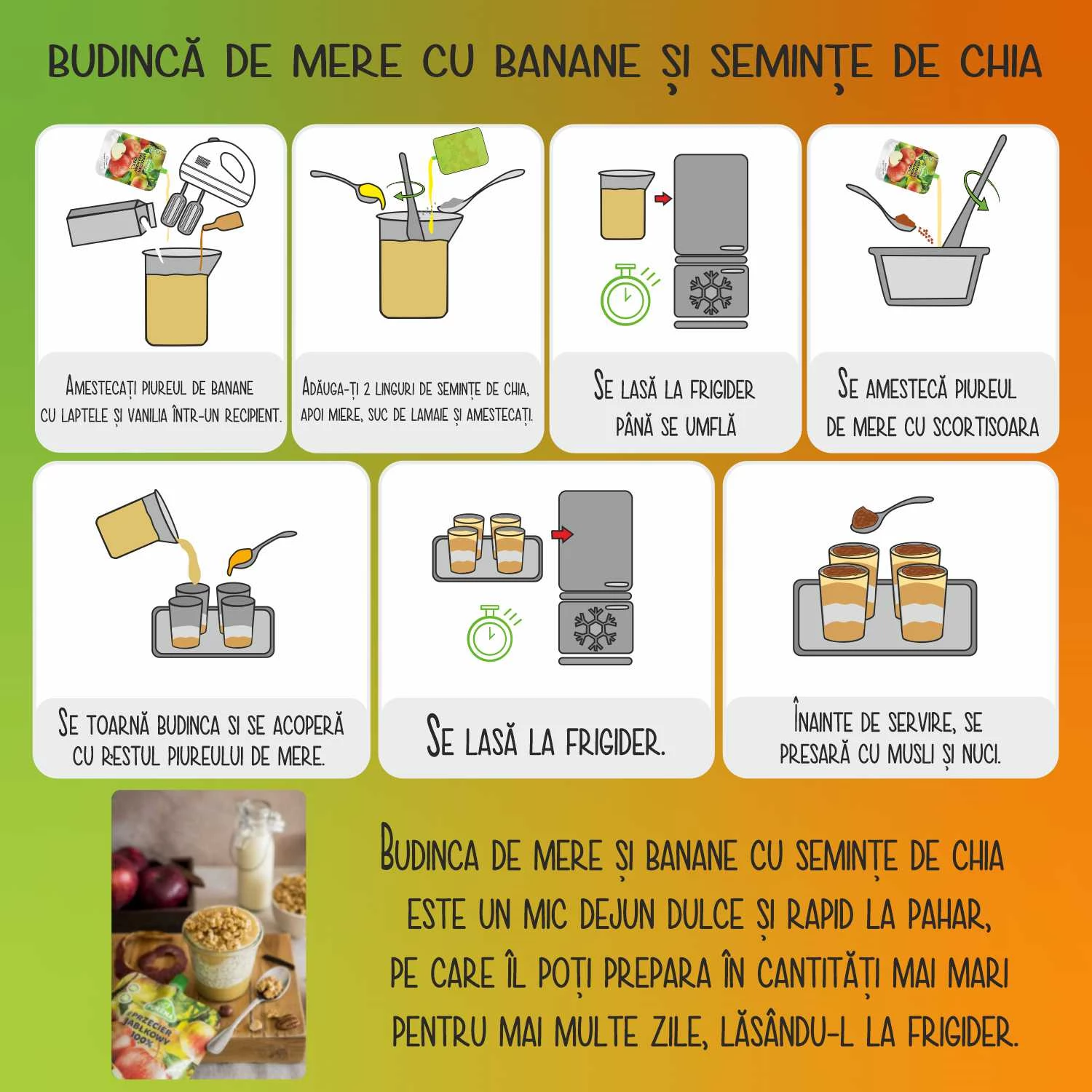 Piure de mere 100% 1kg - imagine 4