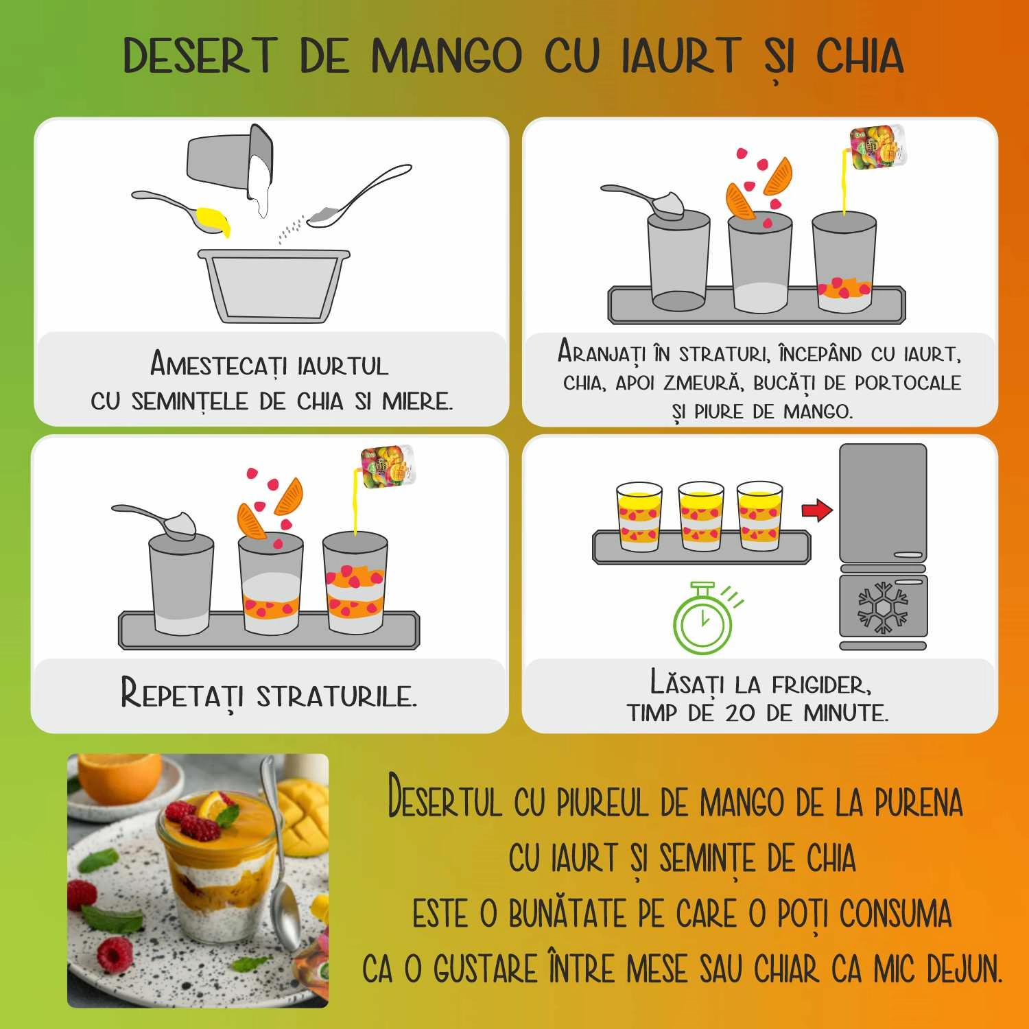 Piure de mango 100% 1kg - imagine 4