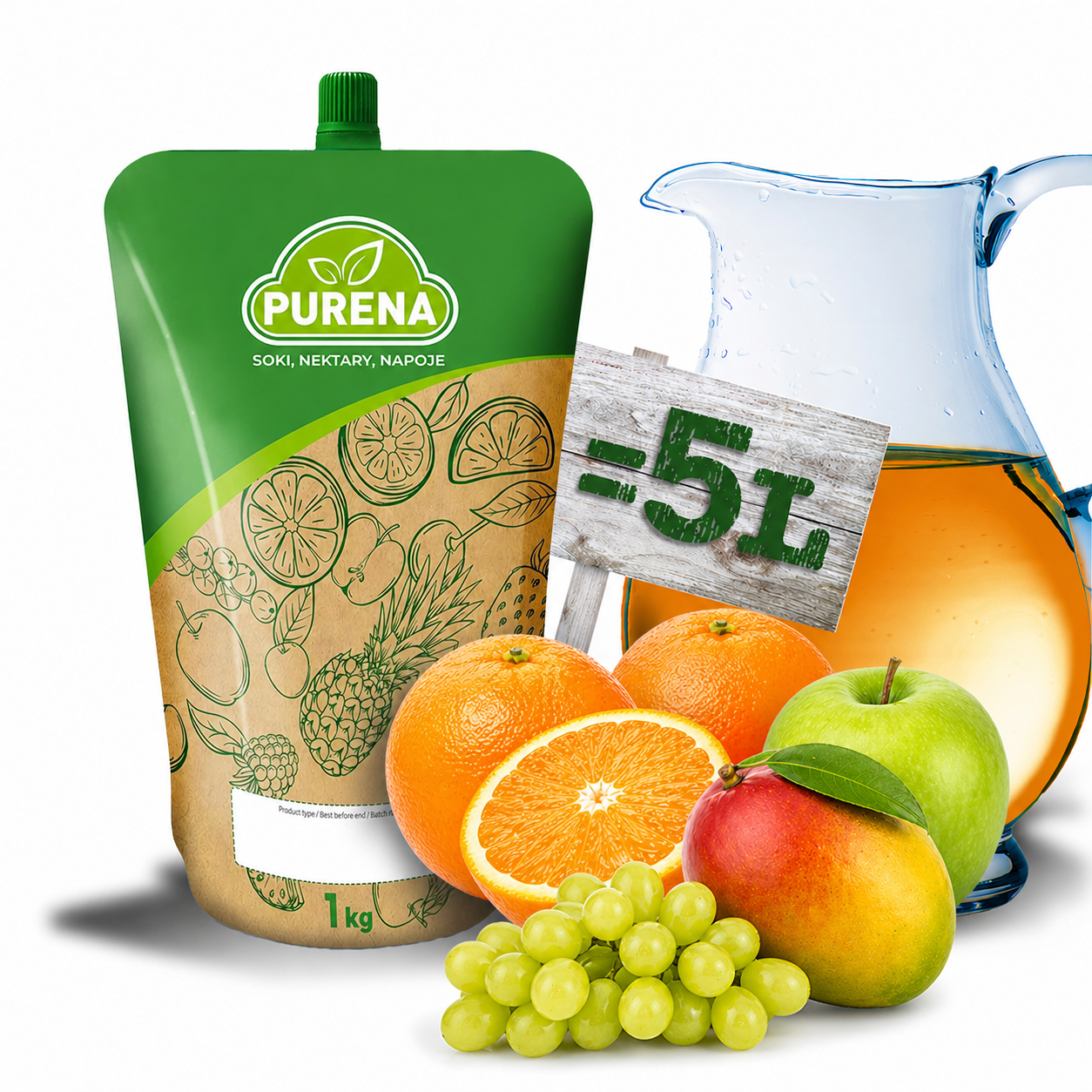 Concentrat de suc MIX de portocale 100% 1kg =5l